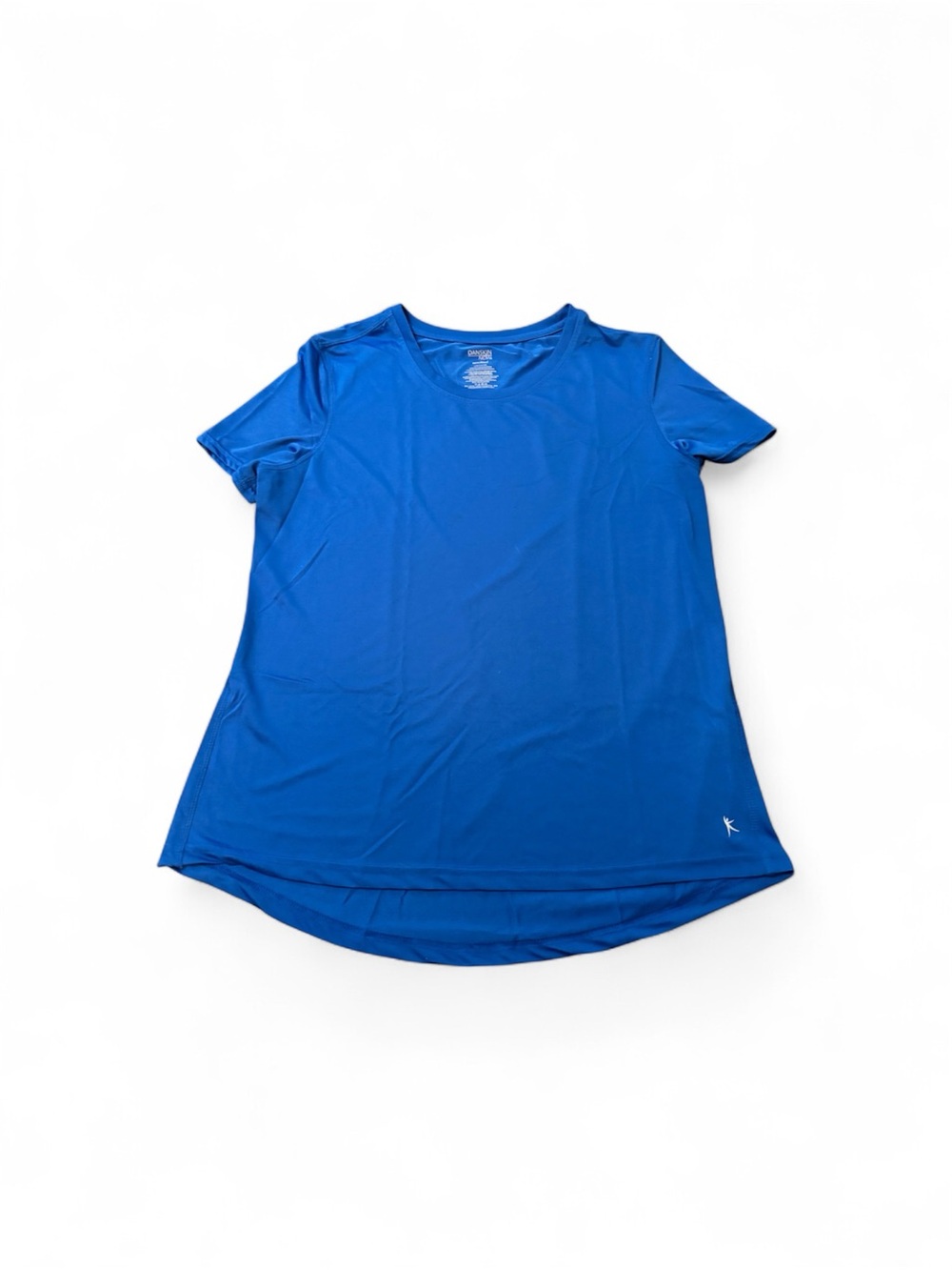 Danskin Now Short Sleeve Active Tee in Royal Blue. Item #050